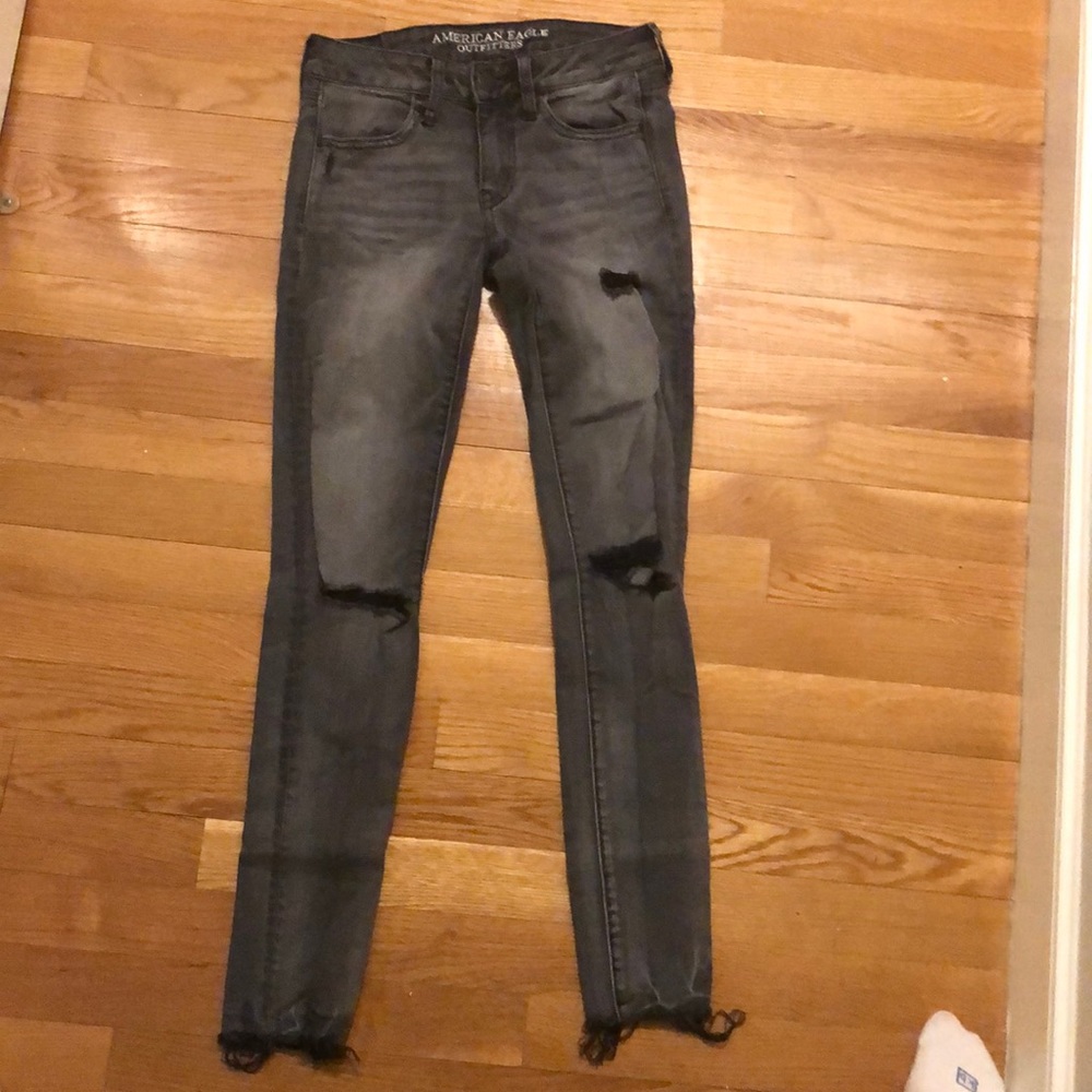 American Eagle ripped jeans